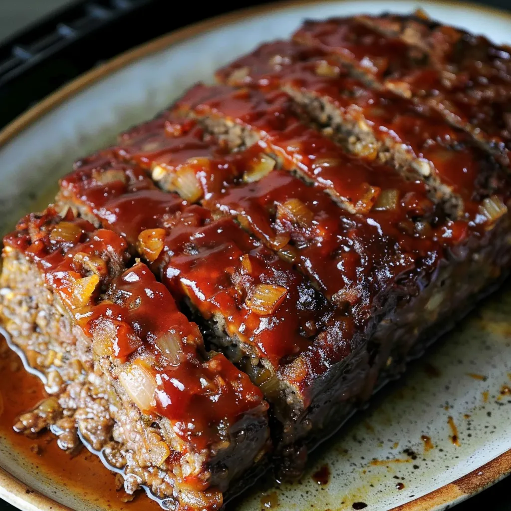 Saftiger und würziger Hackbraten