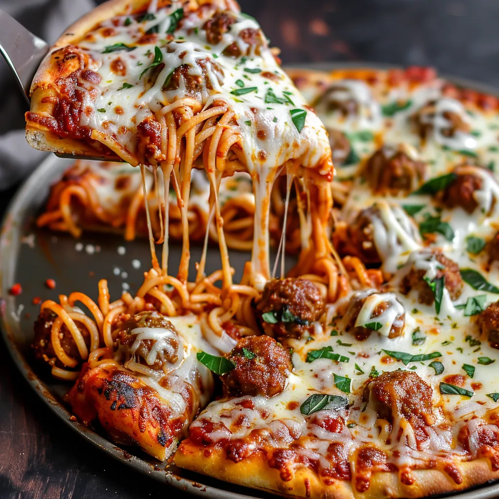 Pizza-Ghetti mit Bouletten