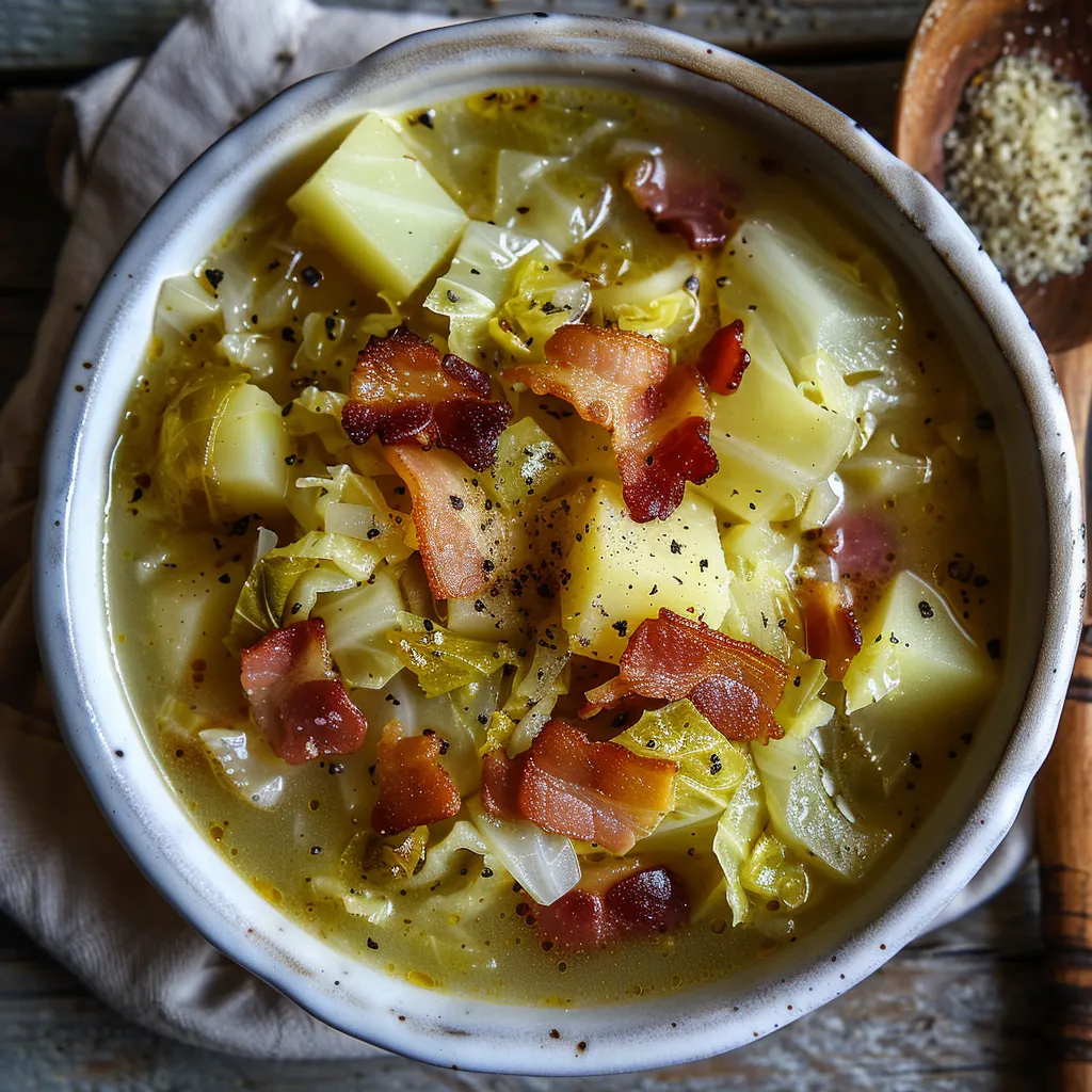Würzige Suppe mit Choux