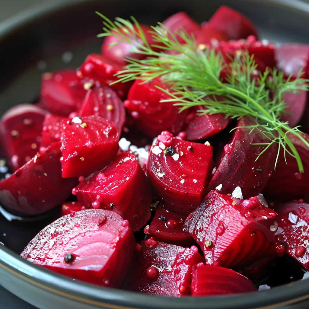 Fein marinierte und gewürzte Rote-Bete-Salatvariante