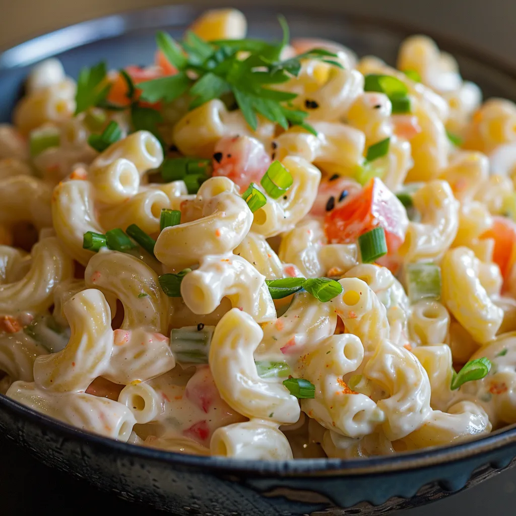 Köstlicher klassischer Macaroni-Salat