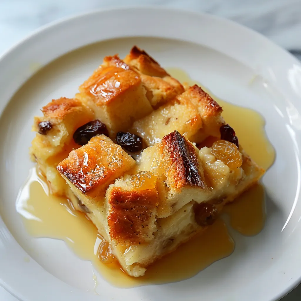 Herzhafter, einfacher Brotpudding