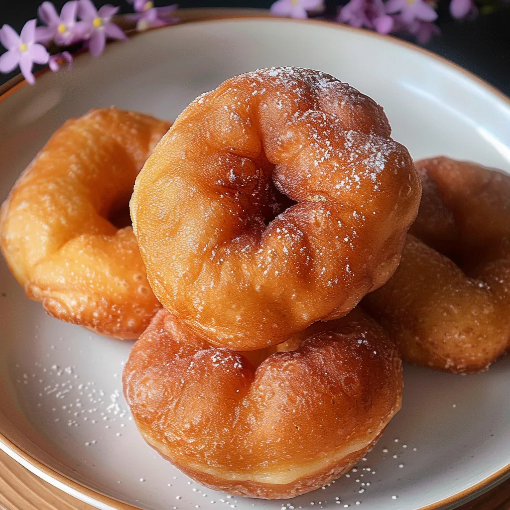 Hausgemachte Beignets lecker