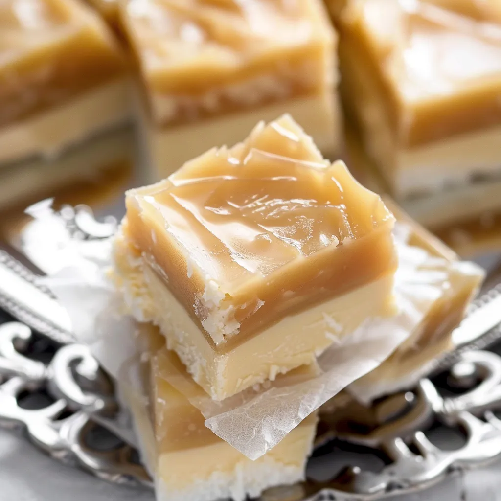 Hausgemachter, leckerer Karamell-Fudge