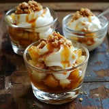 Herbstliches Dessert: Apfel-Karamell-Verrine mit leichter Creme