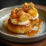 Buttergebäck mit Ananas und Karamellsauce – Leckeres Dessert