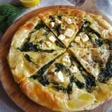 Griechische Tarte Spinat Feta