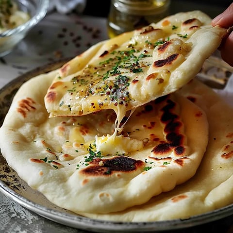 Schnelles Käse-Naan