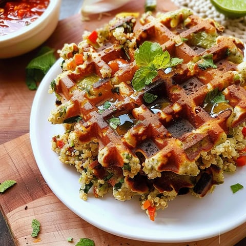 Quinoa-Waffeln mit Gemüse