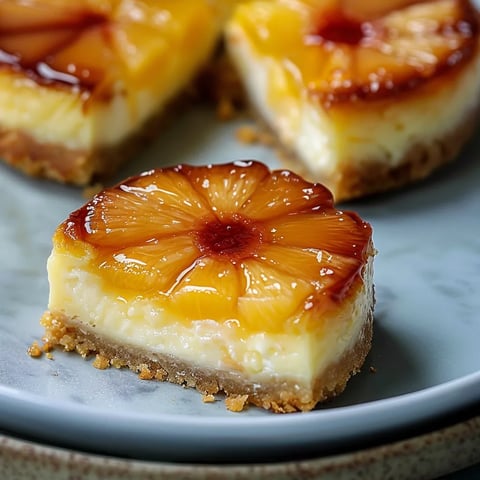 Mini Ananas-Käsekuchen mit karamelliger Note