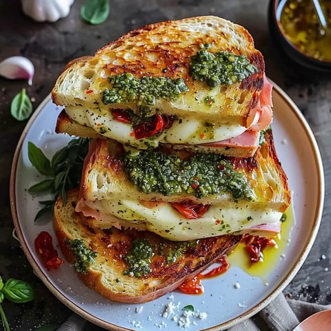 Mediterraner Croque-Monsieur