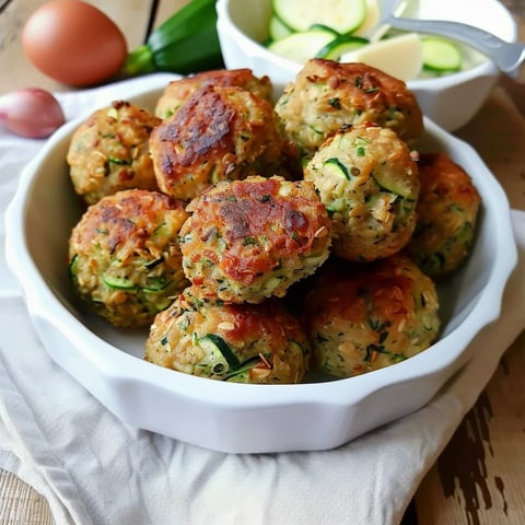 Knusprige Haferflocken-Zucchini Bällchen (ganz einfach zubereitet)