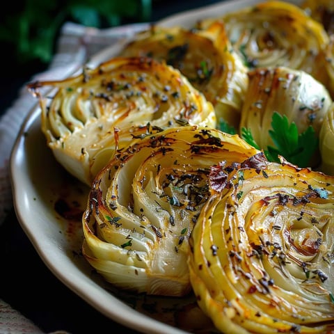 Gegrillte Choux mit Knoblauch und Zitrone