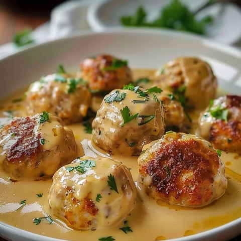 Cremige Poulet-Bouletten