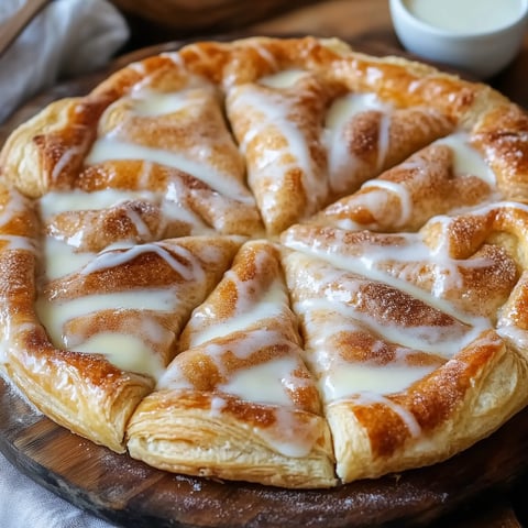Knusprige Süßspeise mit Zimt aus Croissants