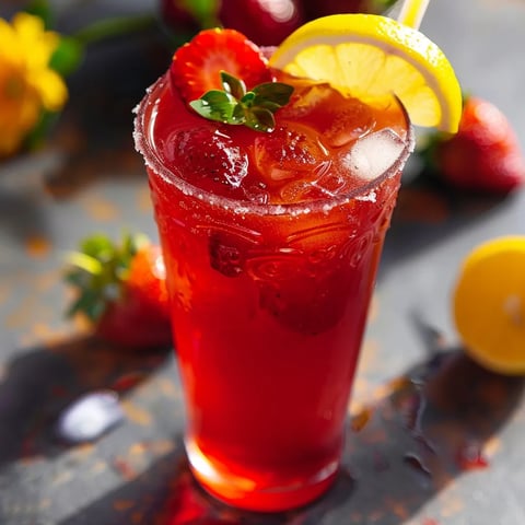 Frais hibiscus fraise zitrone
